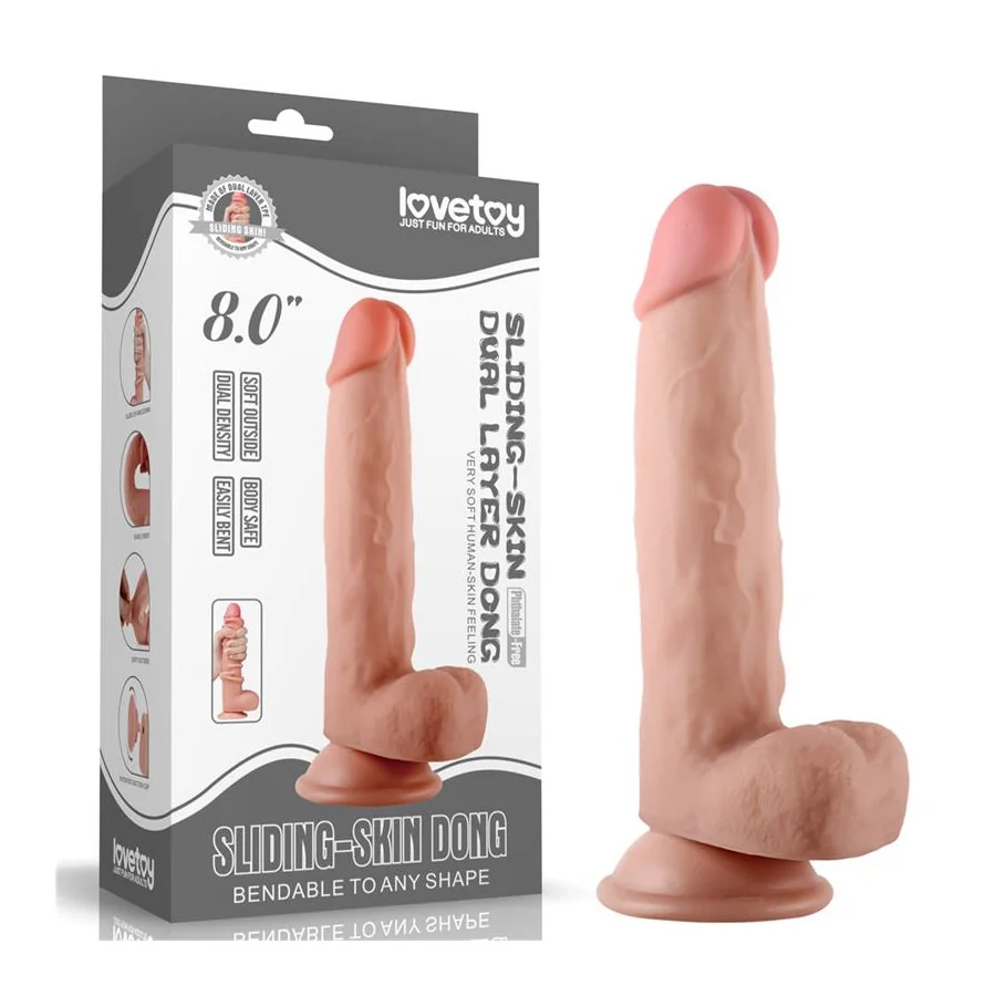 Dildo con Piel Retractil 8