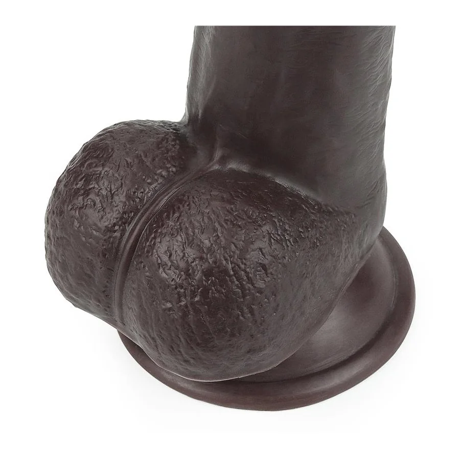 Dildo con Piel Retractil 9 Negro