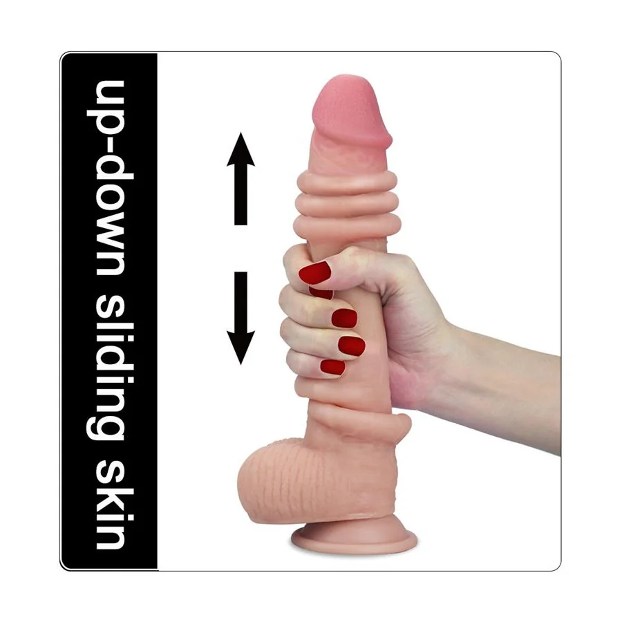Dildo con Piel Retractil 9 Natural