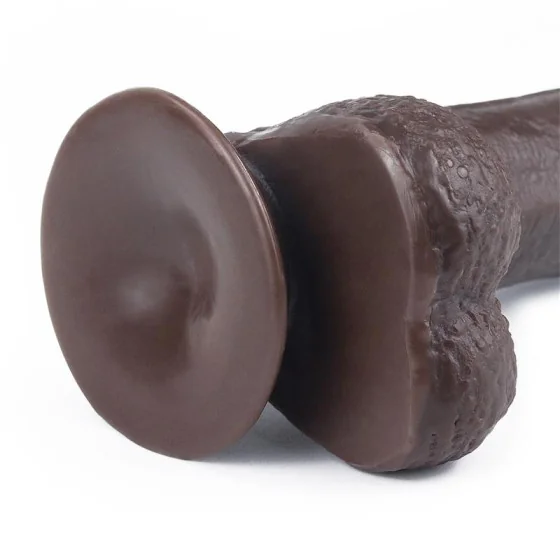 Dildo con Piel Retractil 7 Negro