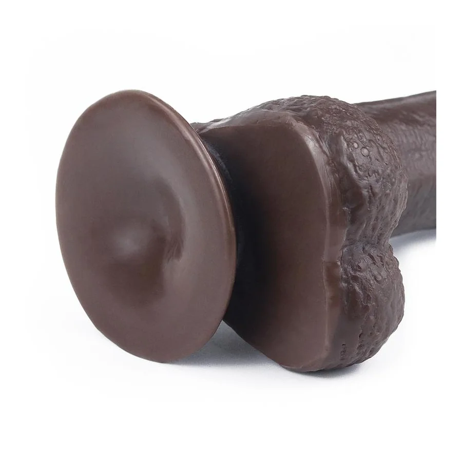 Dildo con Piel Retractil 7 Negro