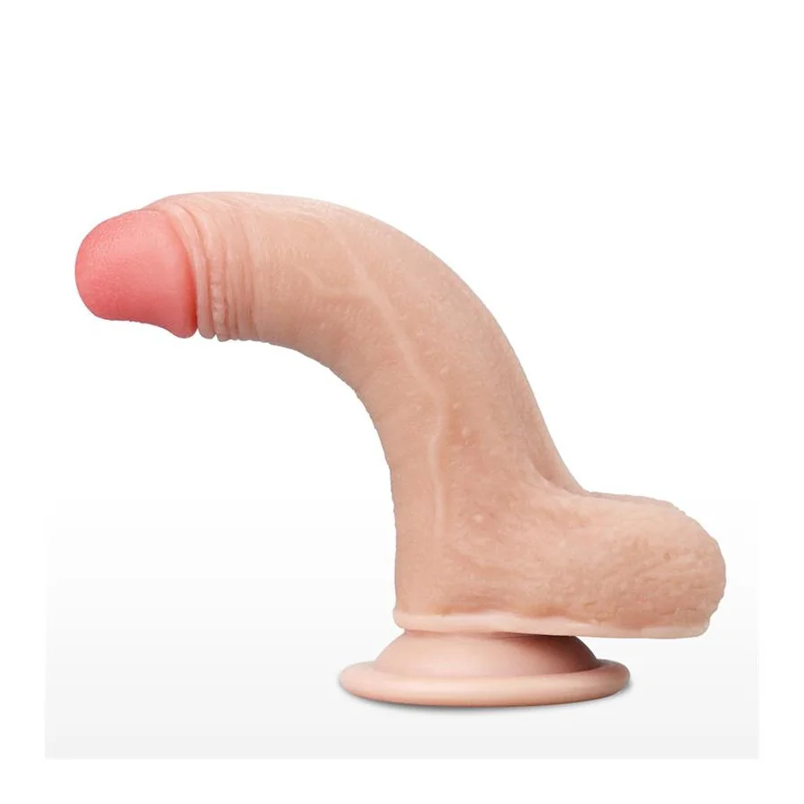 Dildo con Piel Retractil 7 Natural