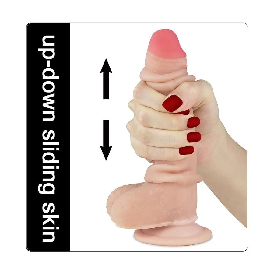 Dildo con Piel Retractil 7 Natural