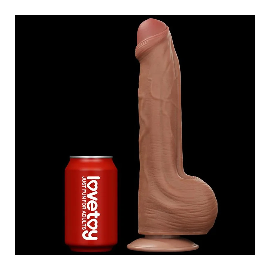 Dildo Dual Density Piel Desizante Retractil 115
