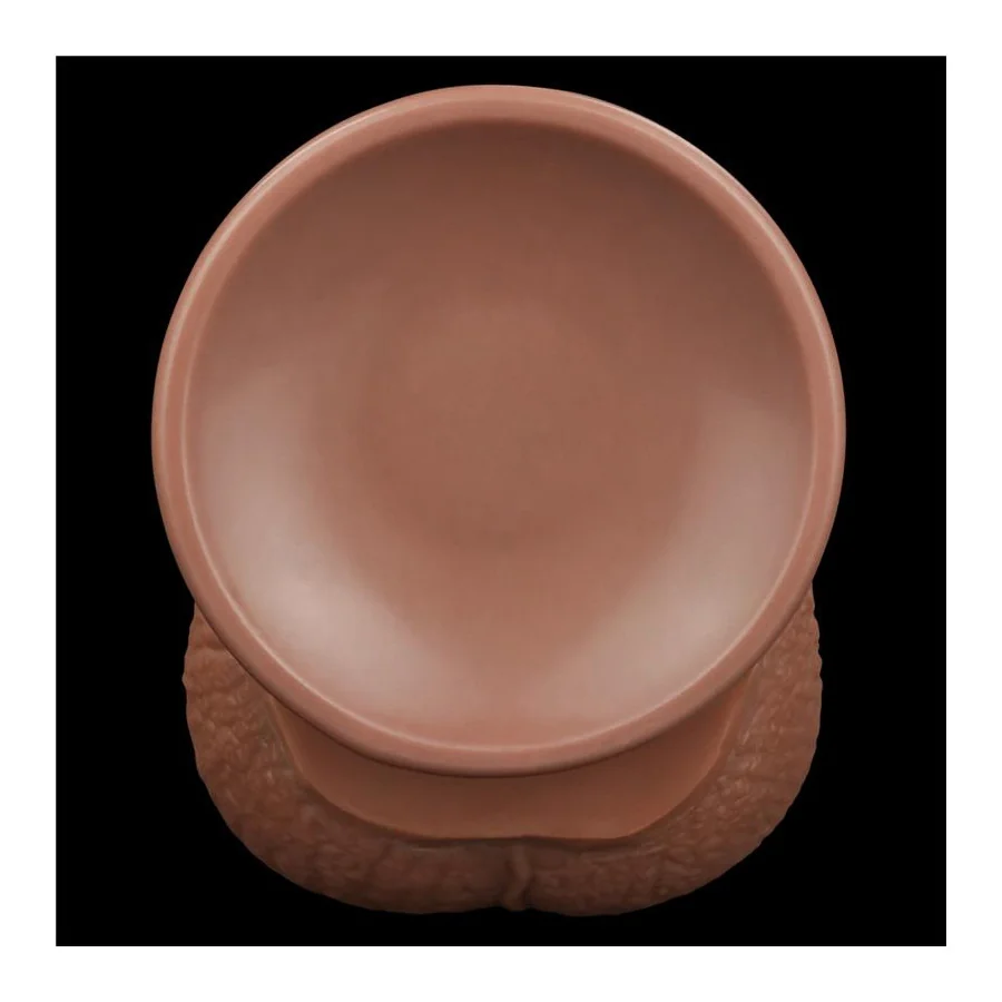 Dildo Dual Density Piel Deslizante Retractil 135