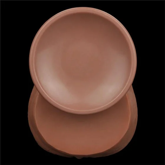 Dildo Dual Density Piel Deslizante Retractil 14