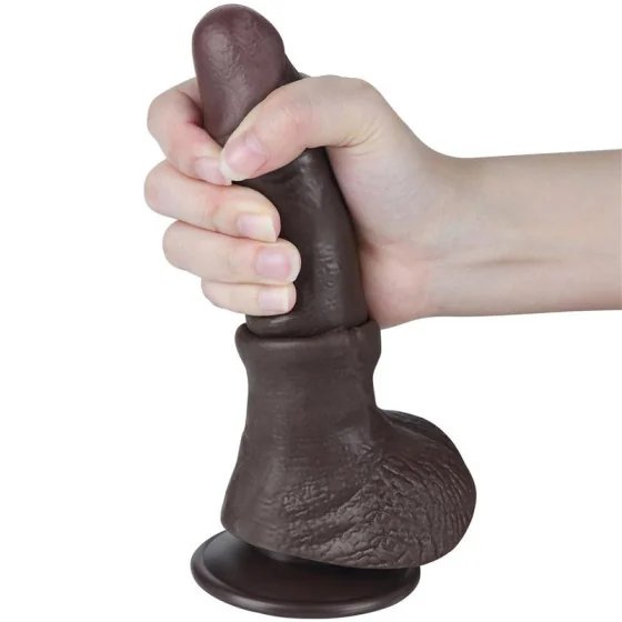 Dildo Dual Layer Piel Deslizante Retractil 75