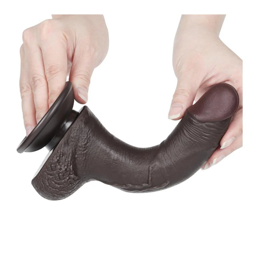 Dildo Dual Layer Piel Deslizante Retractil 75