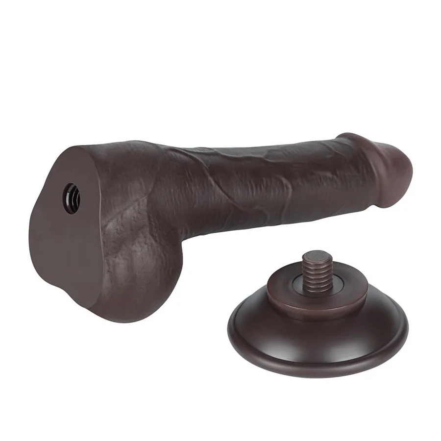 Dildo Dual Layer Piel Deslizante Retractil 75