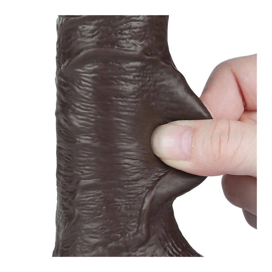 Dildo Dual Layer Piel Deslizante Retractil 75
