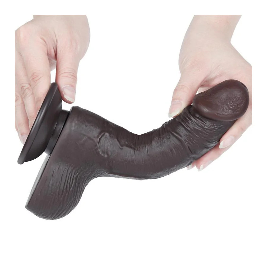 Dildo Dual Layer Piel Deslizante Retractil 75