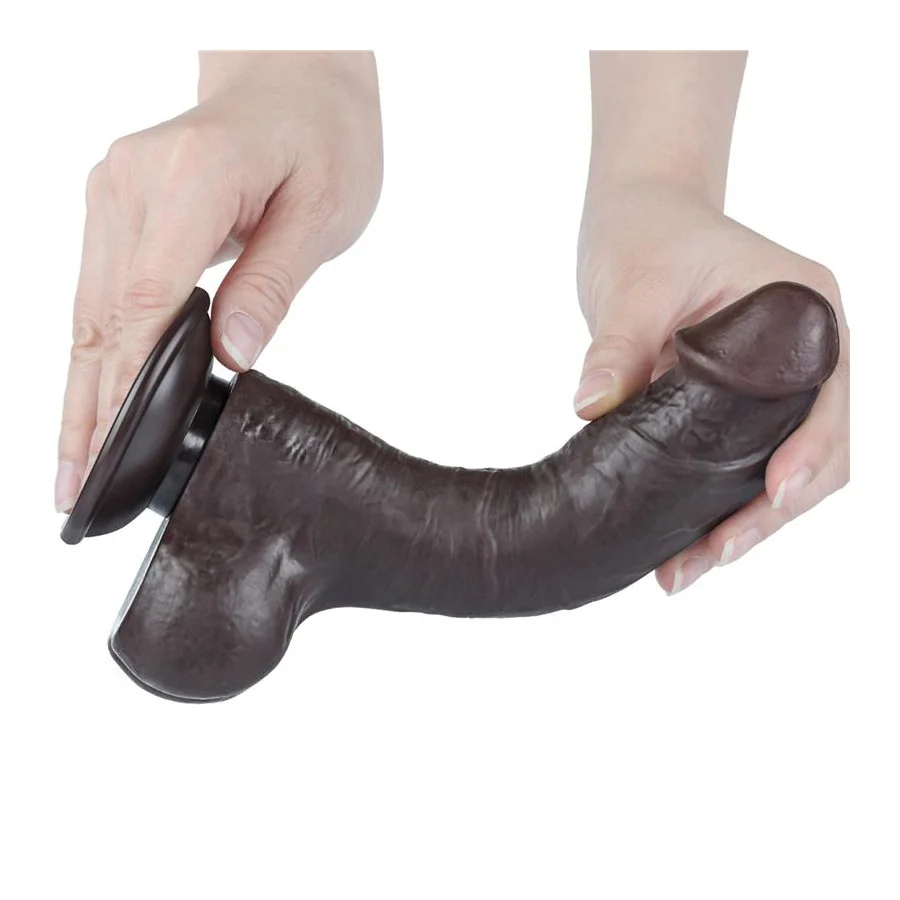 Dildo Dual Layer Piel Deslizante Retractil 8