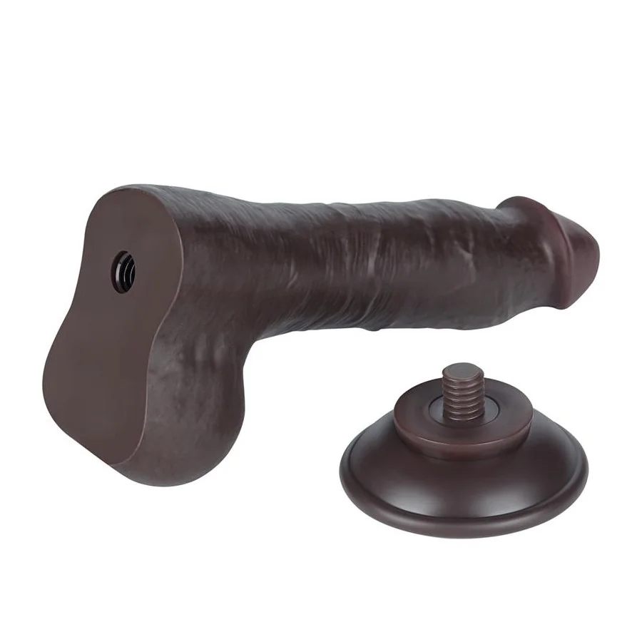 Dildo Dual Layer Piel Deslizante Retractil 8