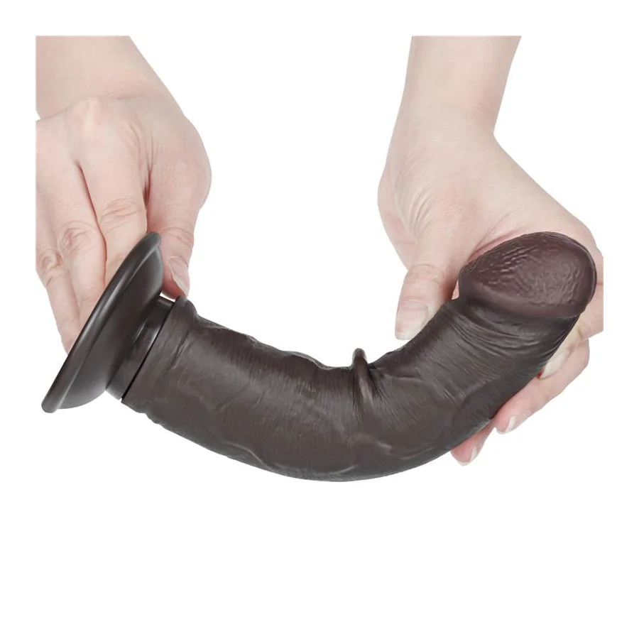 Dildo Dual Layer Piel Delizante Retractil 8