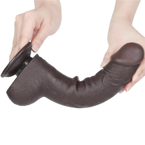 Dildo Dual Layer Piel Deslizante Retractil 95