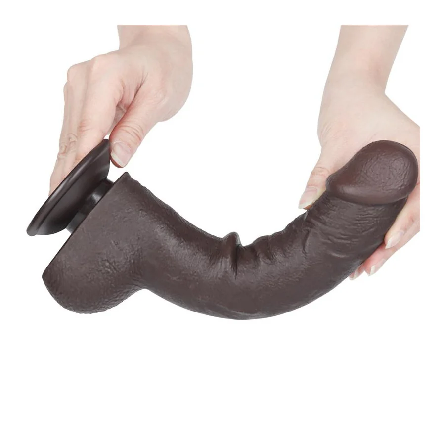 Dildo Dual Layer Piel Deslizante Retractil 95
