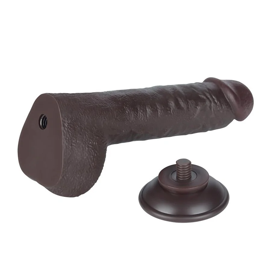 Dildo Dual Layer Piel Deslizante Retractil 95