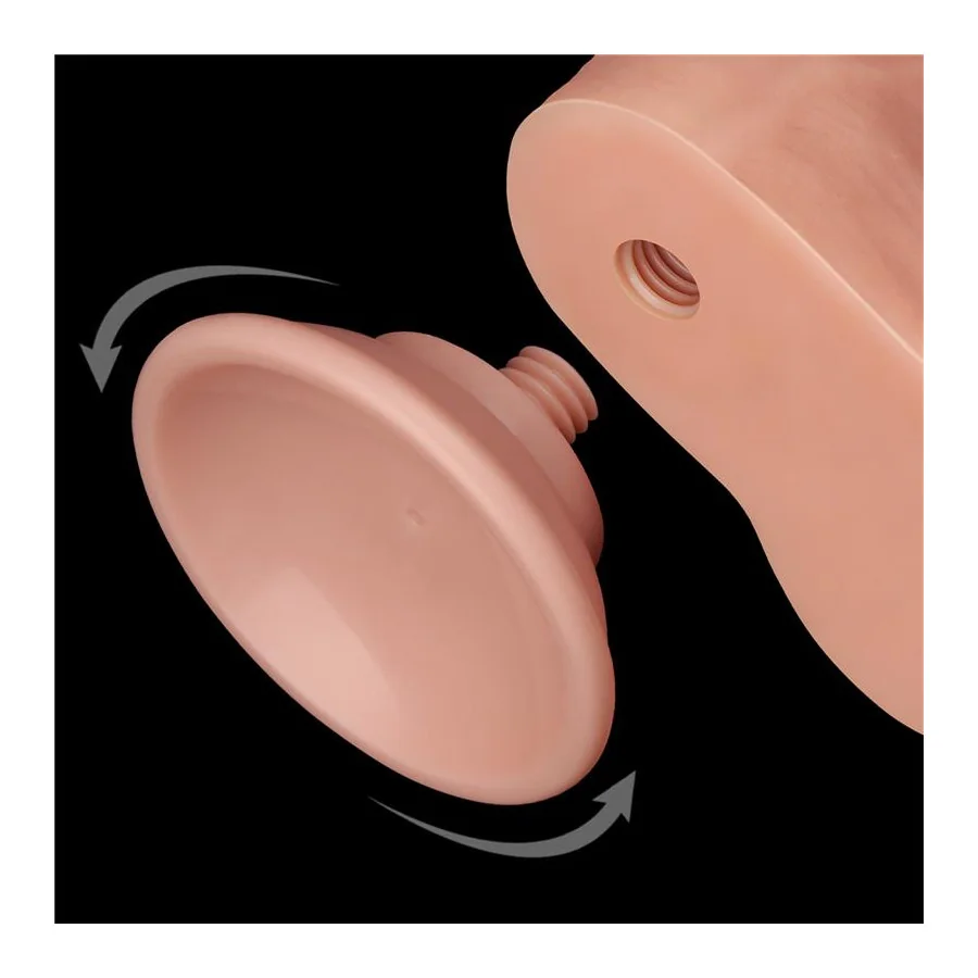 Dildo Dual Layer Piel Deslizante Retractil 85