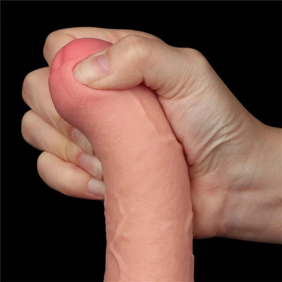 Dildo Dual Layer Piel Deslizante Retractil 7