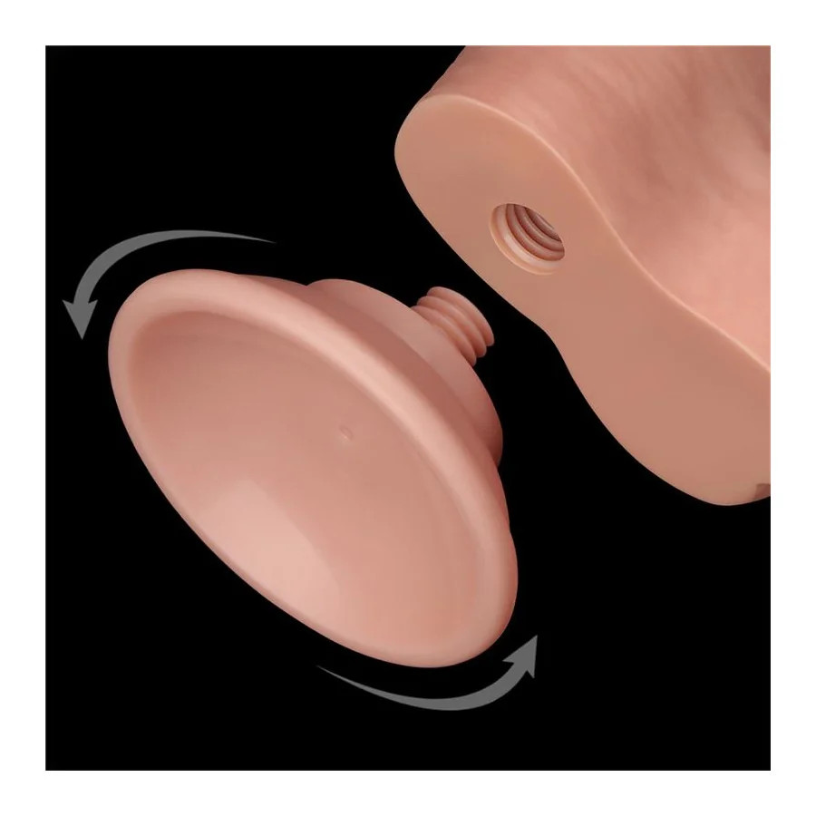 Dildo Dual Layer Piel Deslizante Retractil 8