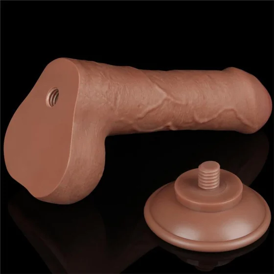 Dildo con Piel Retractil 7 Bronceado