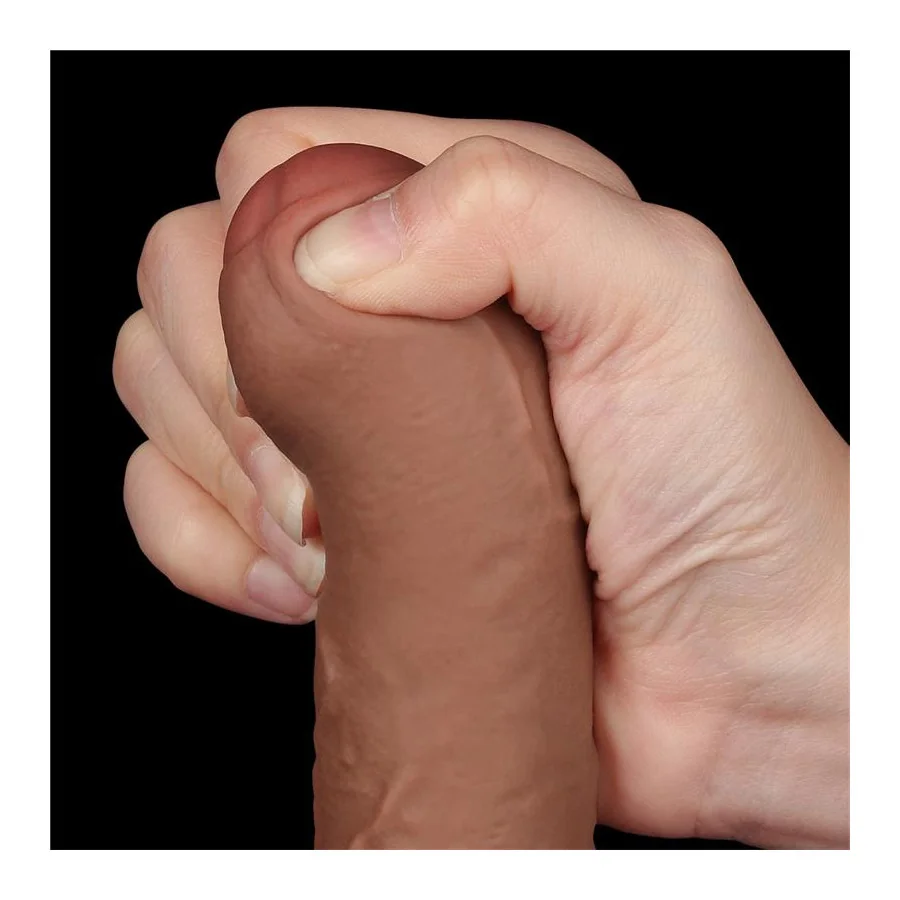 Dildo con Piel Retractil 7 Bronceado