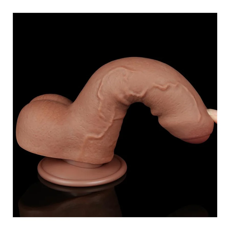 Dildo con Piel Retractil 7 Bronceado