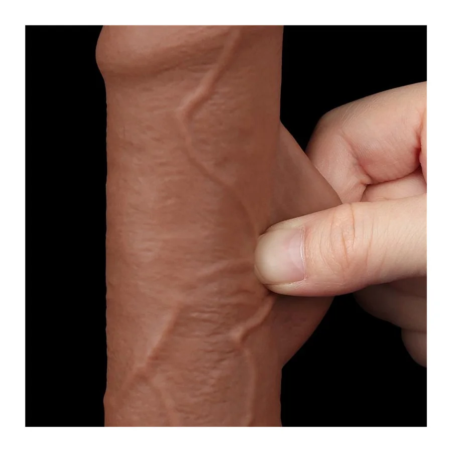 Dildo con Piel Retractil 7 Bronceado