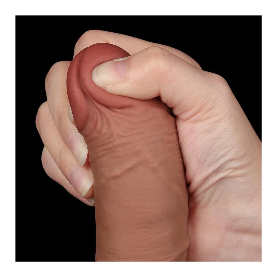 Dildo con Piel Retractil 75 Bronceado