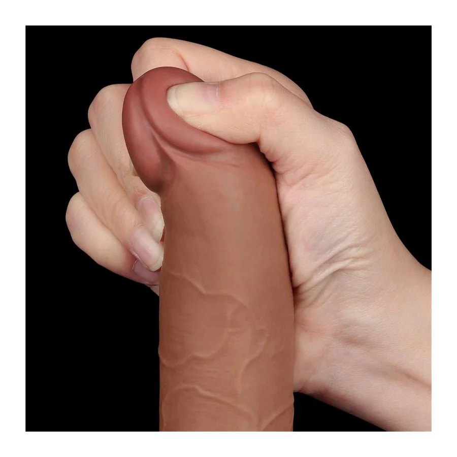 Dildo con Piel Retractil 75 Bronceado
