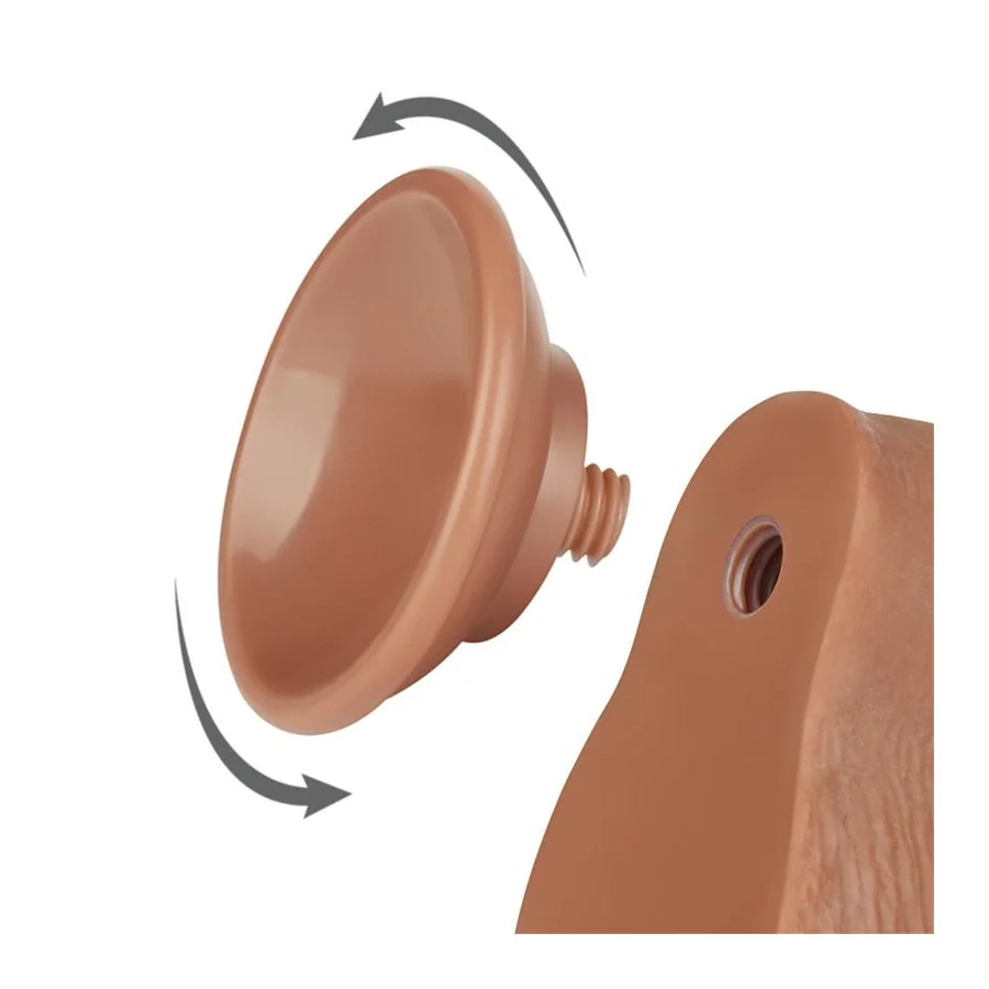 Dildo con Piel Retractil 75 Bronceado