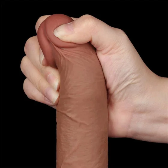 Dildo con Piel Retractil 75 Bronceado
