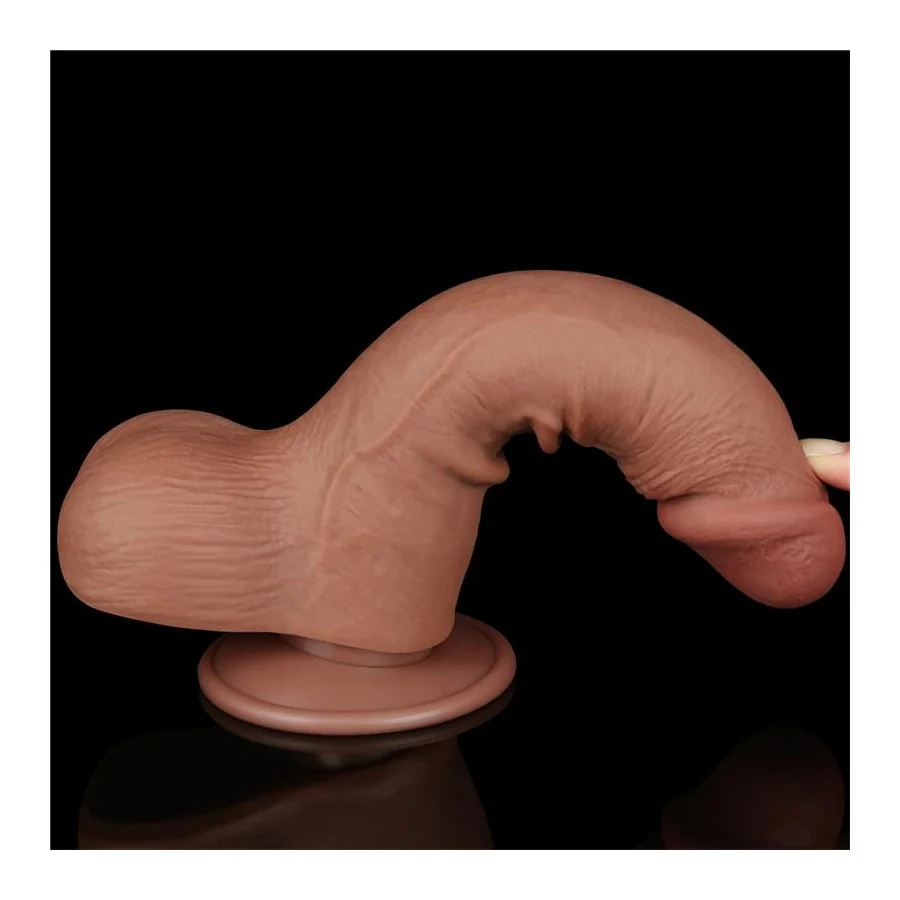 Dildo con Piel Retractil 75 Bronceado