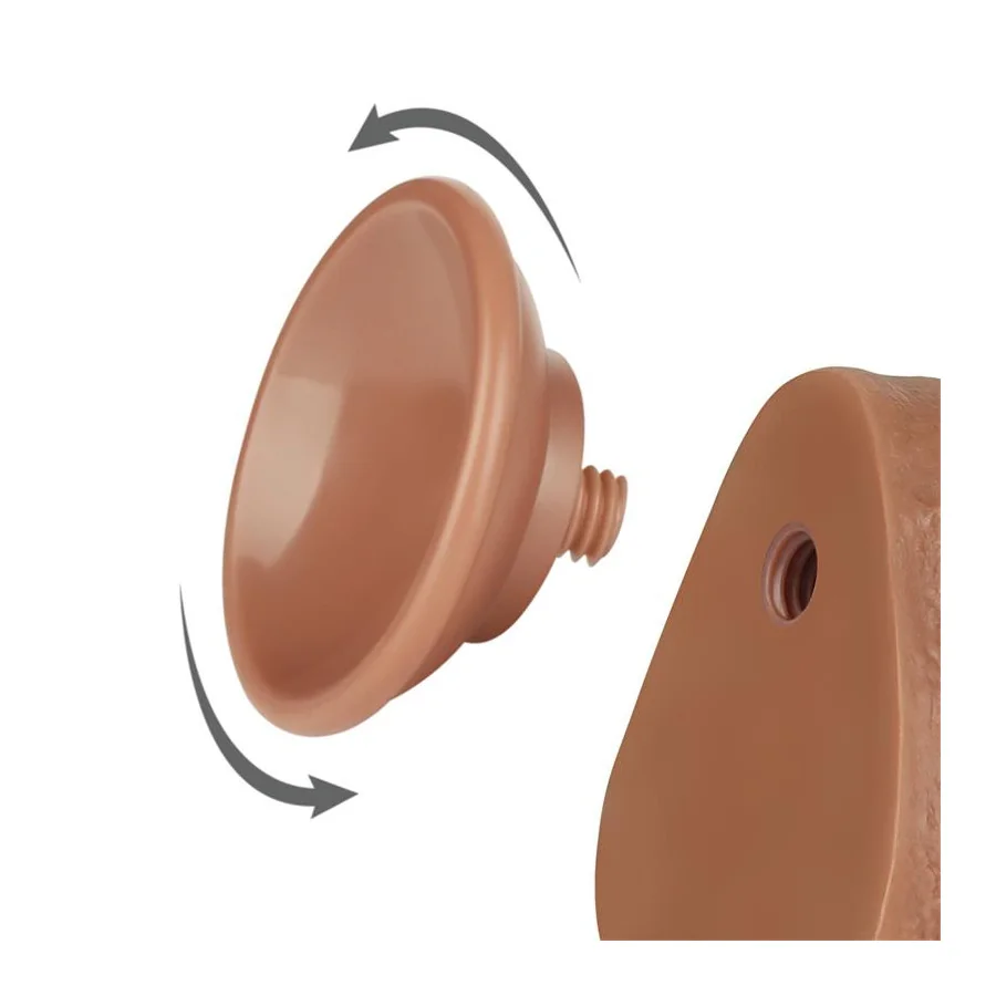 Dildo con Piel Retractil 85 Bronceado