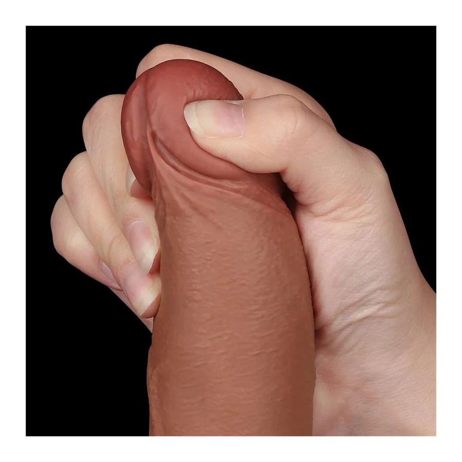 Dildo con Piel Retractil 85 Bronceado