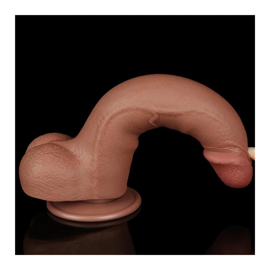 Dildo con Piel Retractil 85 Bronceado