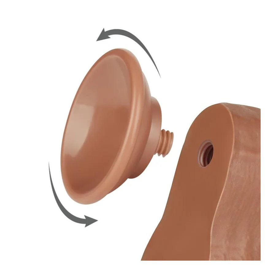 Dildo con Piel Retractil 85 Bronceado
