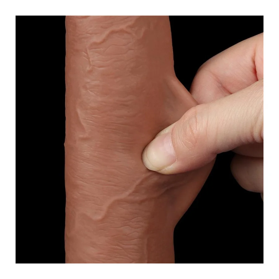 Dildo con Piel Retractil 9 Bronceado