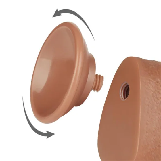 Dildo con Piel Retractil 95 Bronceado