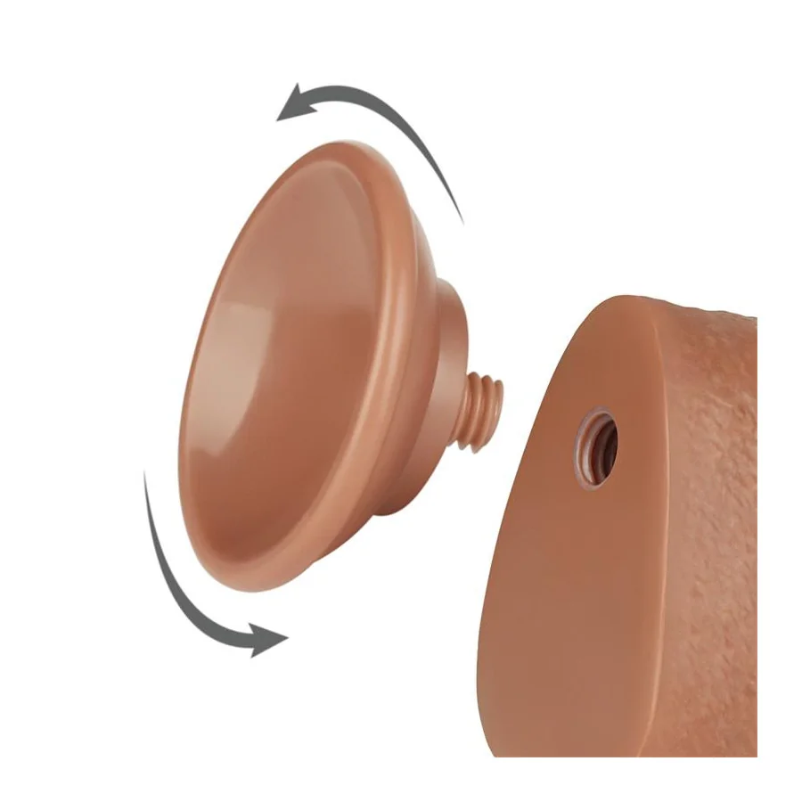 Dildo con Piel Retractil 95 Bronceado