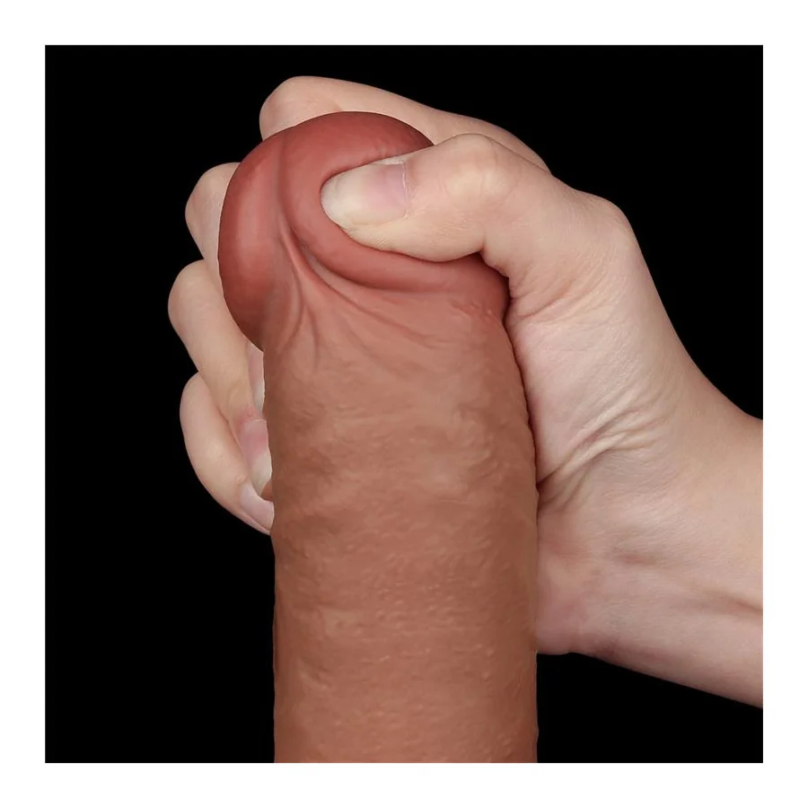 Dildo con Piel Retractil 95 Bronceado