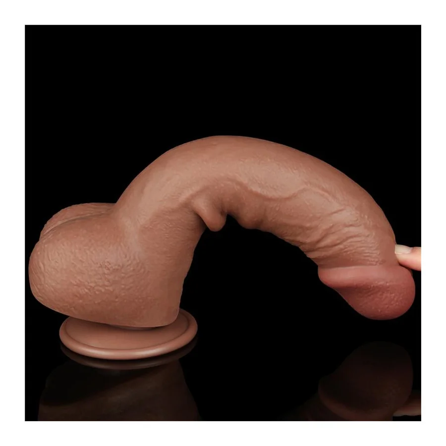 Dildo con Piel Retractil 95 Bronceado