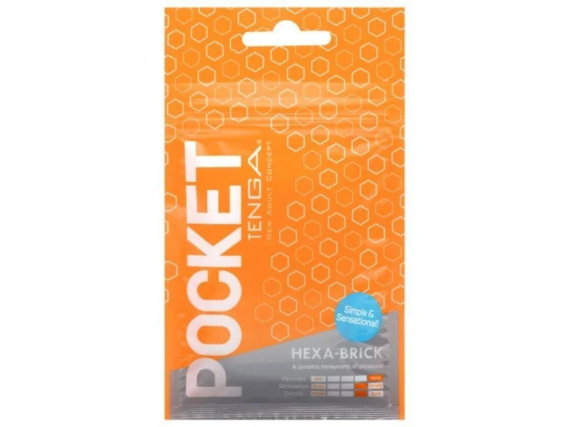 Masturbador Pocket Hexa Brick Masturbador Pocket Hexa Brick