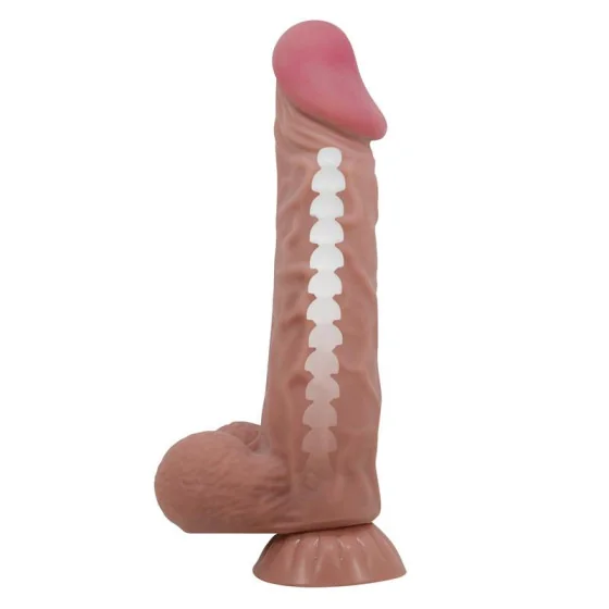 Dildo Realista Piel Deslizante Retractil 24 cm