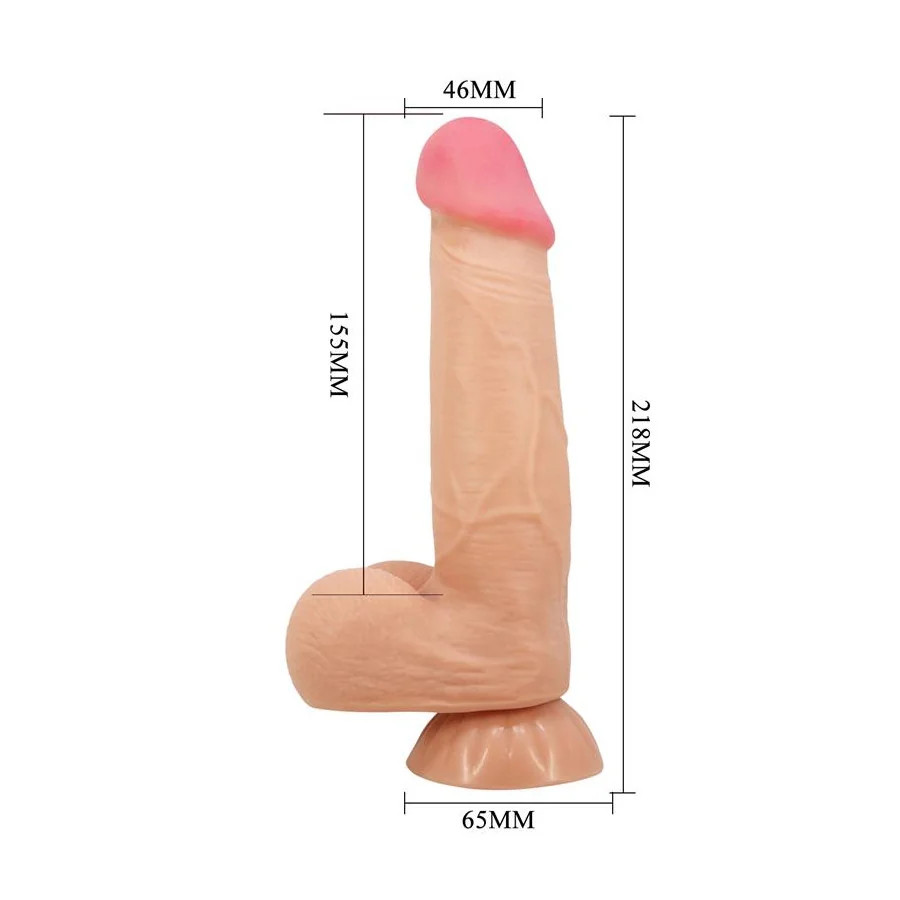 Dildo Realista Piel Deslizante Retractil 218 cm