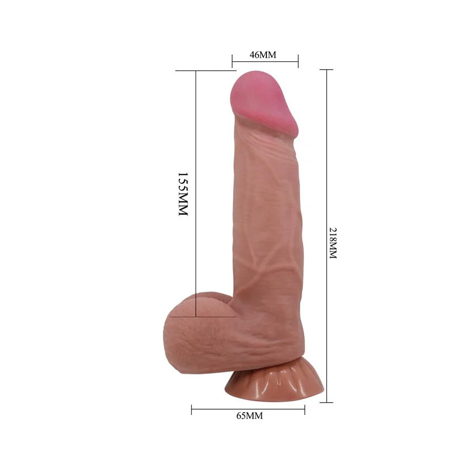 Dildo Realista Piel Deslizante Retractil 218 cm