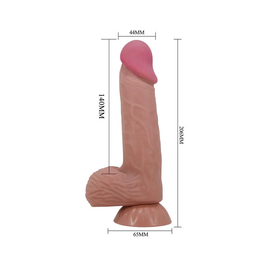 Dildo Realista Piel Deslizante Retractil 206 cm