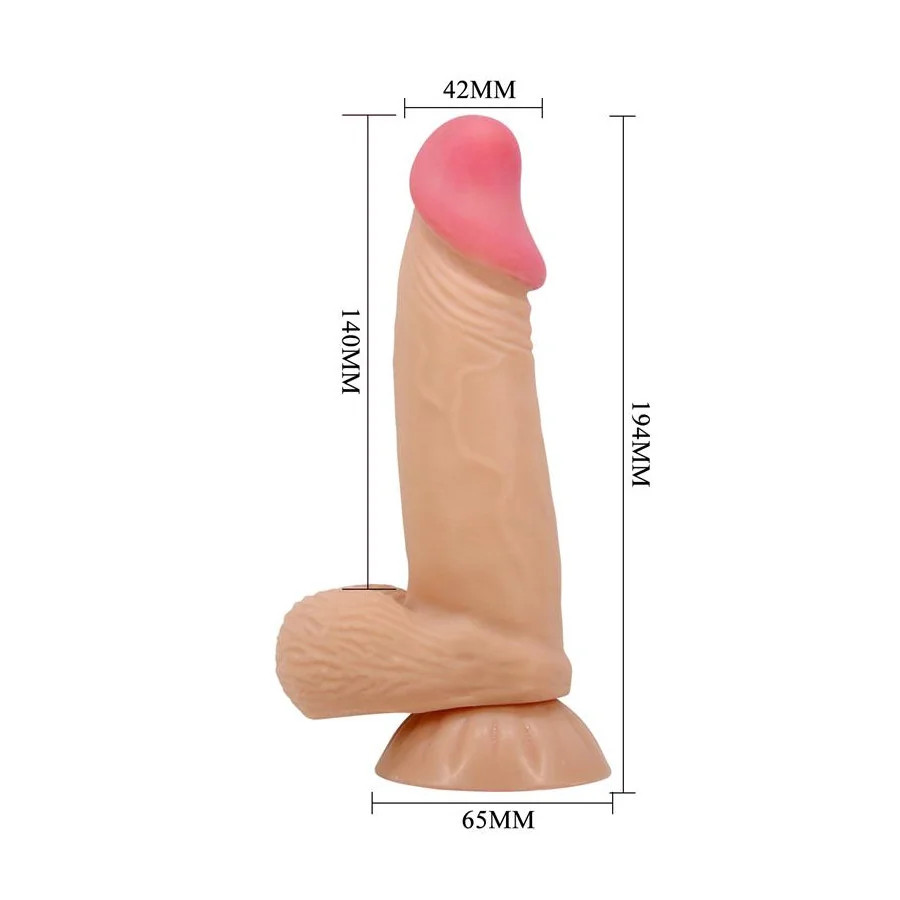 Dildo Realista con Piel Deslizante Retractil 194 cm