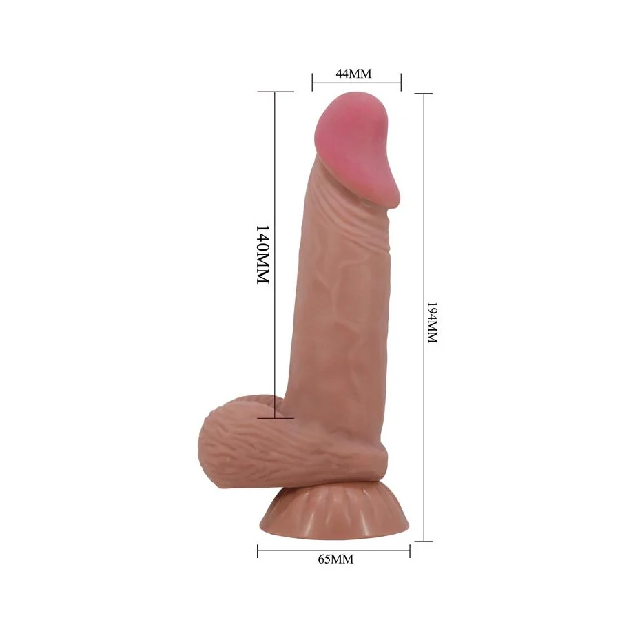 Dildo Realista con Piel Deslizante Retractil 194 cm