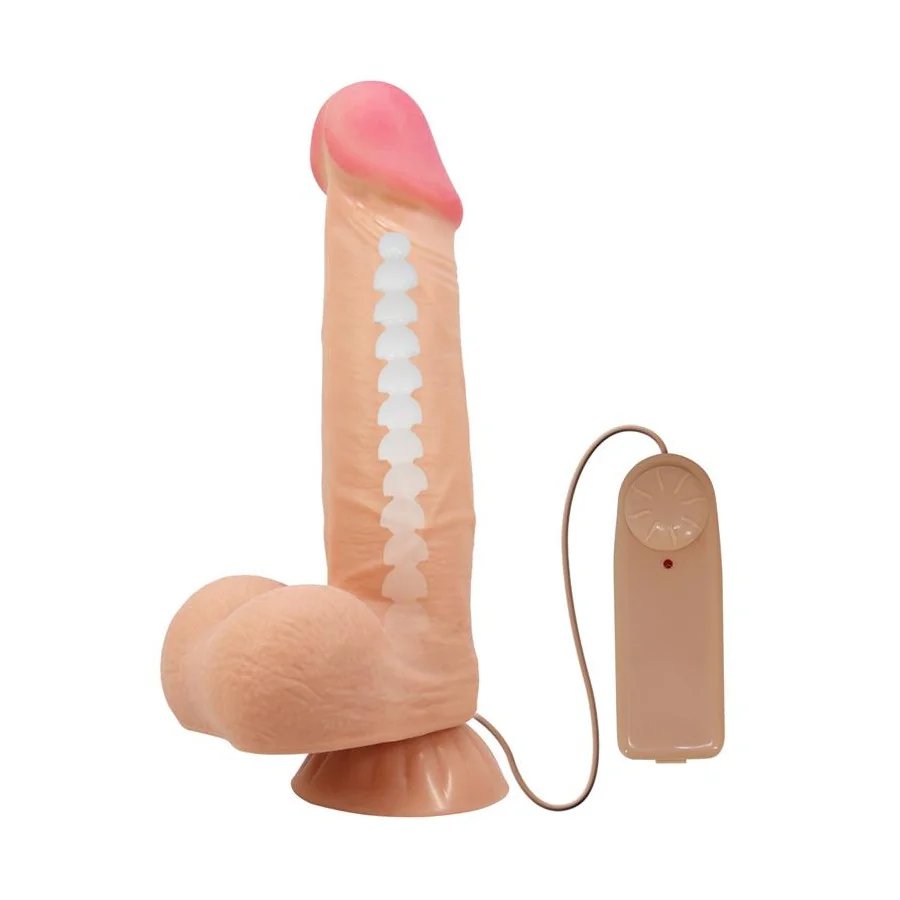 Dildo Realista Doble Densidad Piel Deslizante Retractil